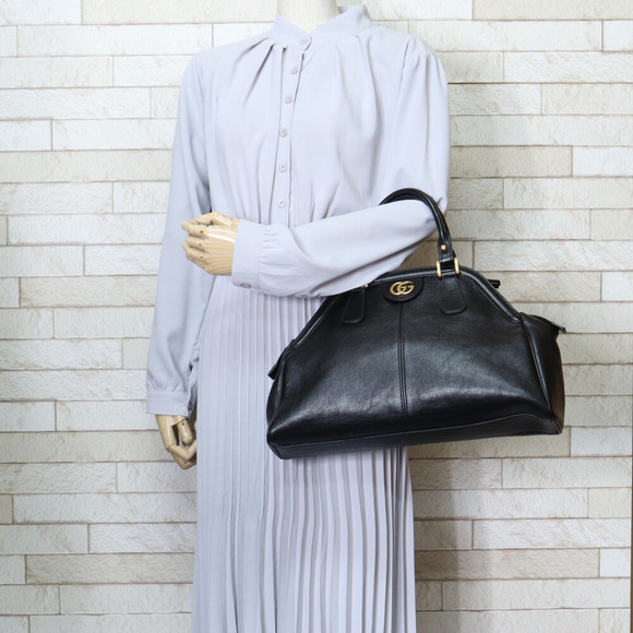 Gucci Liber Medium GG Marmont Leather Handbag Black - Picture 7 of 8